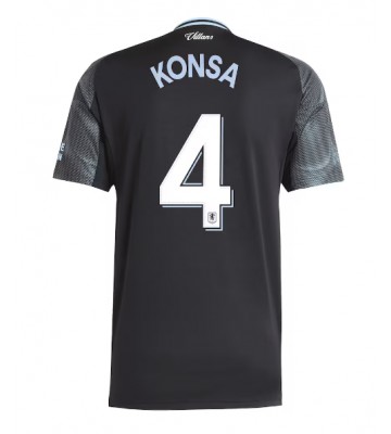 Aston Villa Ezri Konsa #4 Udebanetrøje 2025-26 Kort ærmer Aston Villa Ezri Konsa #4 Udebanetrøje 2025-26 Kort ærmer